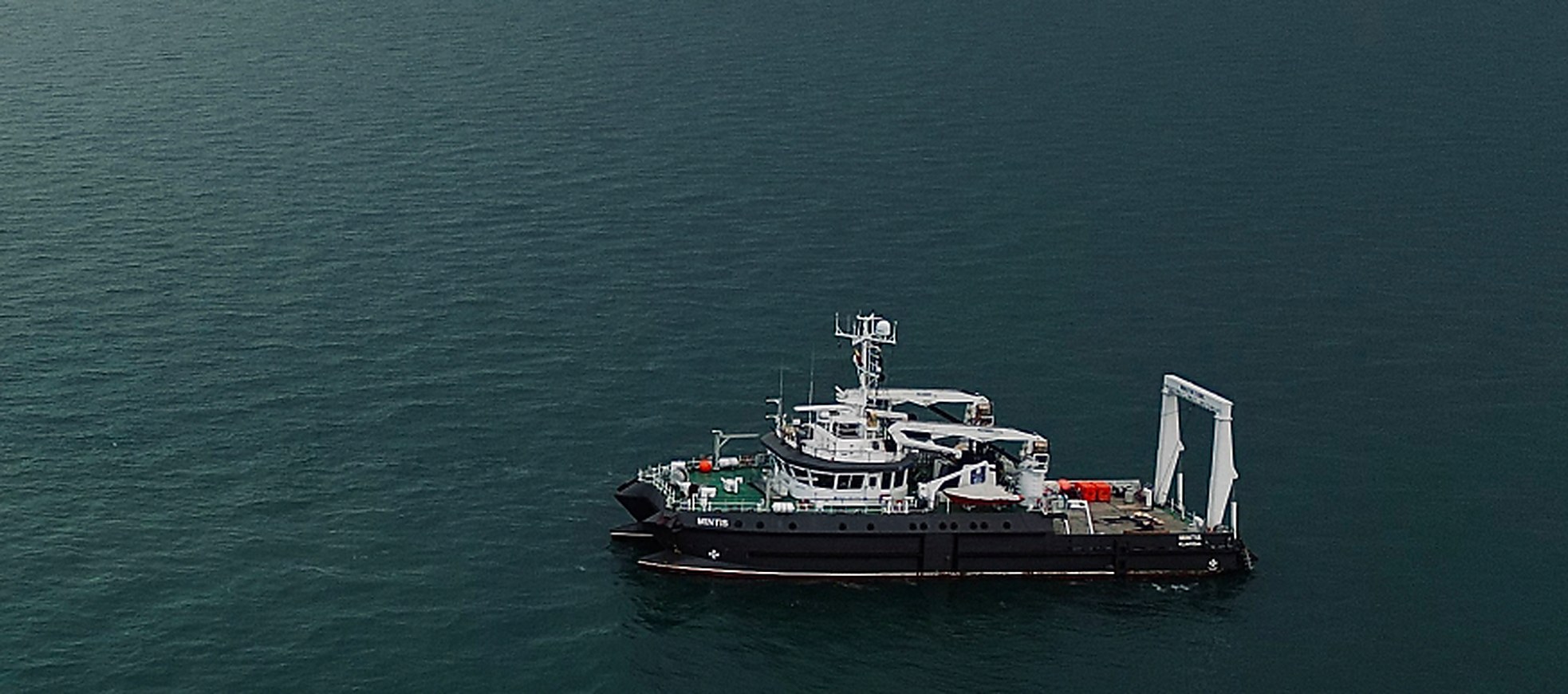 R/V Mintis survey vessel operating at sea